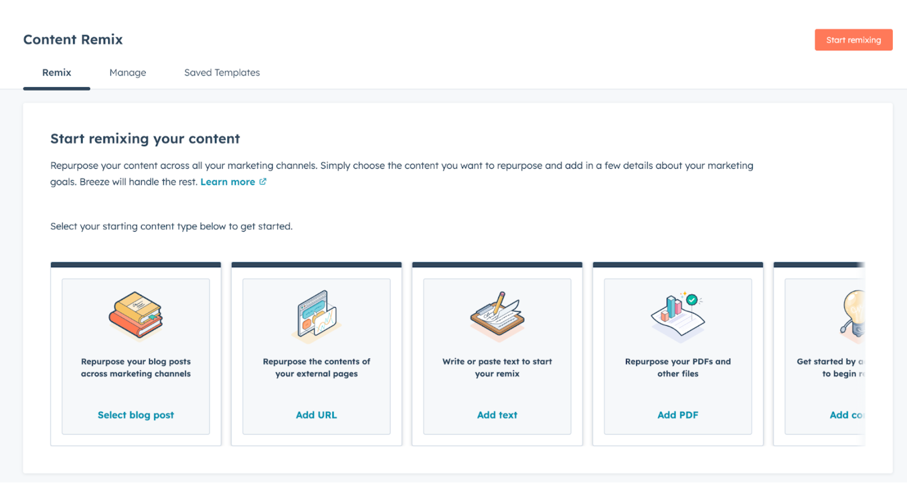 HubSpot Content Remix