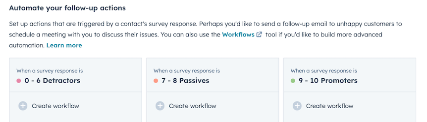 HubSpot follow-up actions screenshot