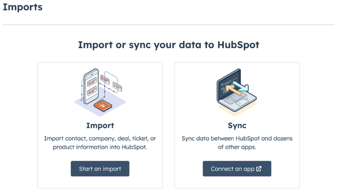 Import Hubspot or Sync