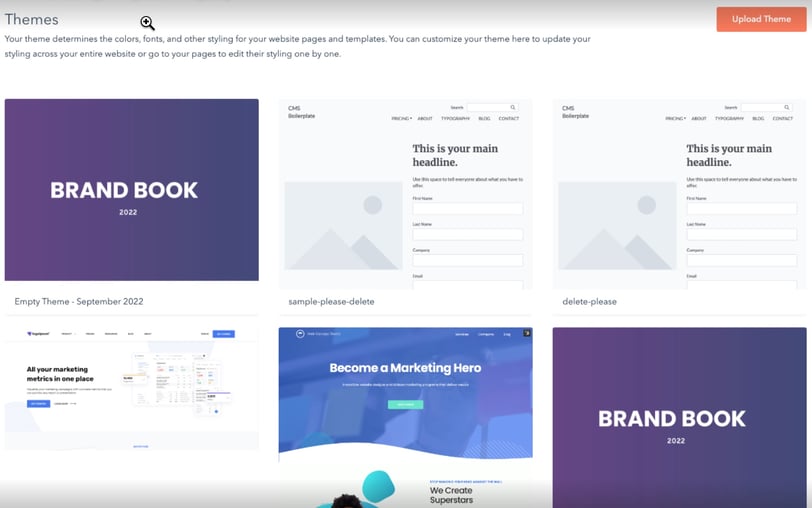 Multiple Themes in HubSpot