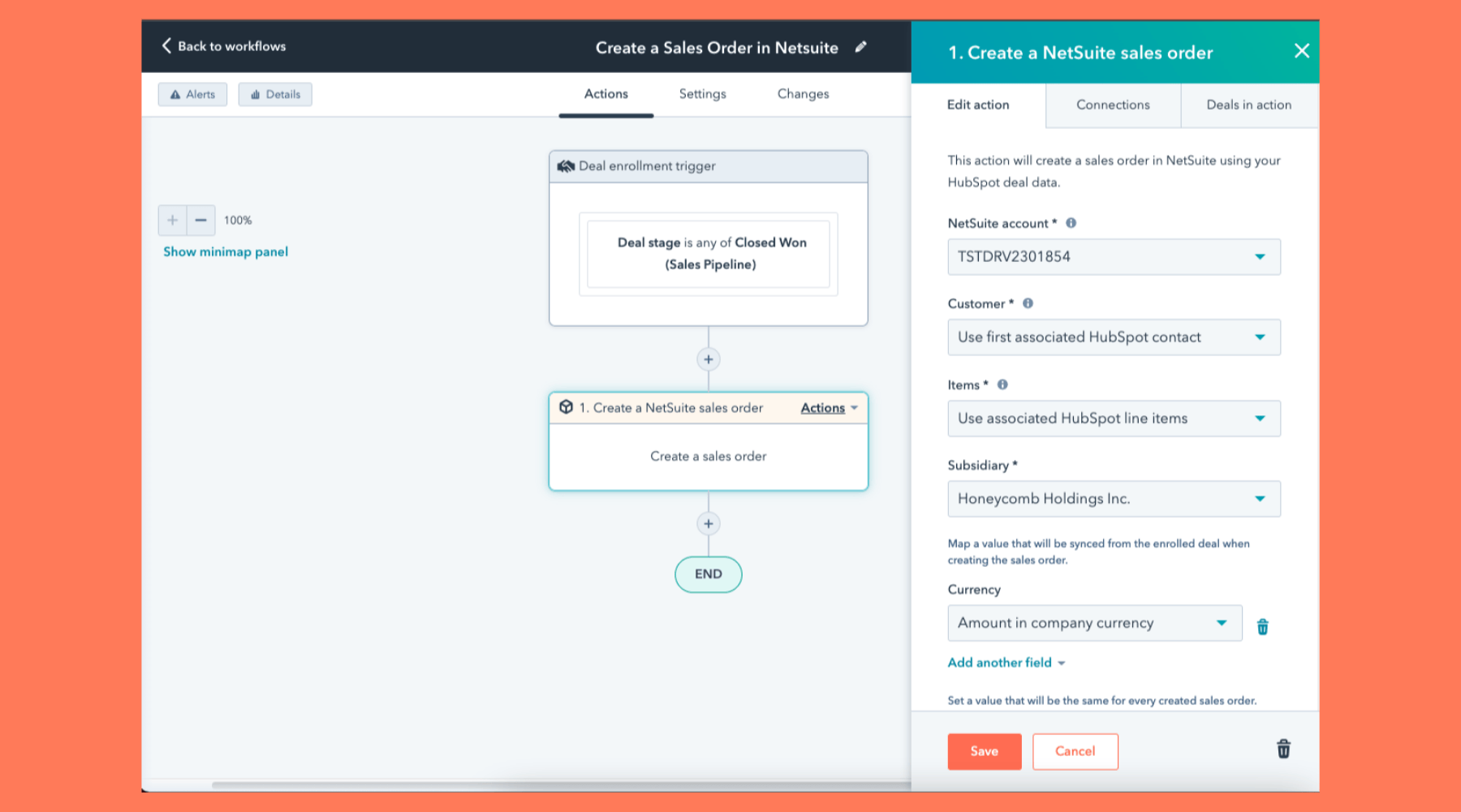 How to create a NetSuite sales order in HubSpot 