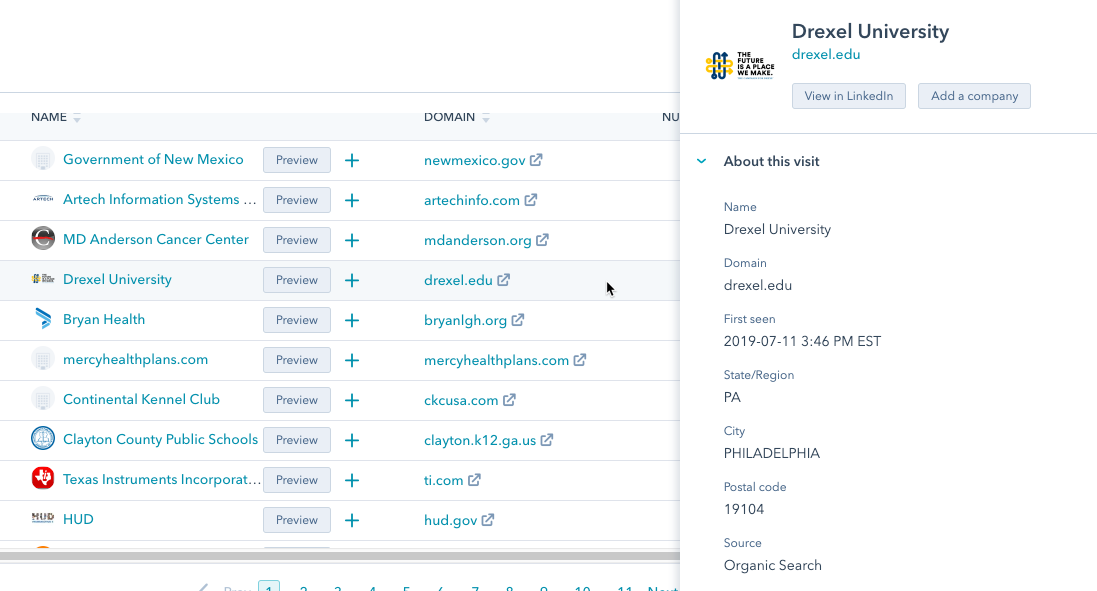 HubSpot Prospects