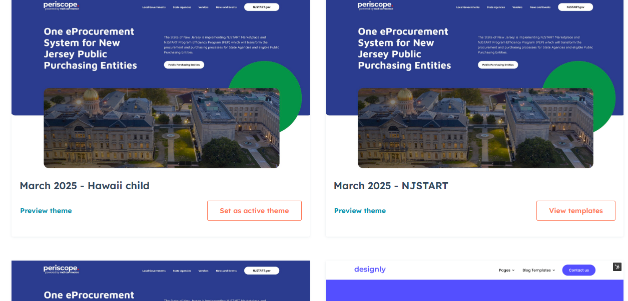 Website themes in HubSpot