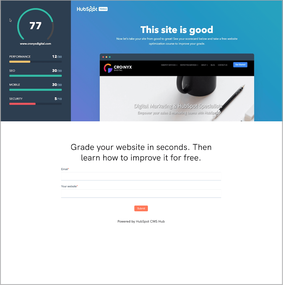website grader