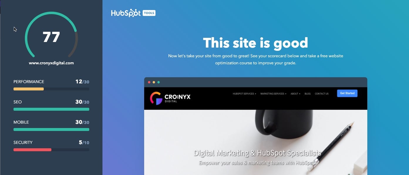 hubspot-website-grader