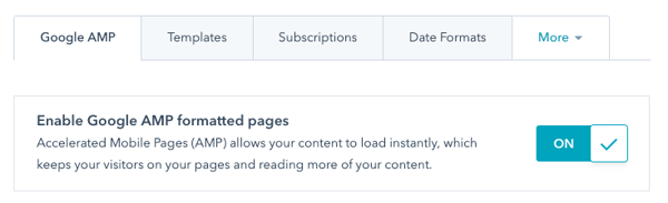 HubSpot AMP Enablement