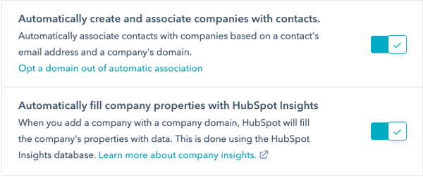 Habilitar HubSpot Insights