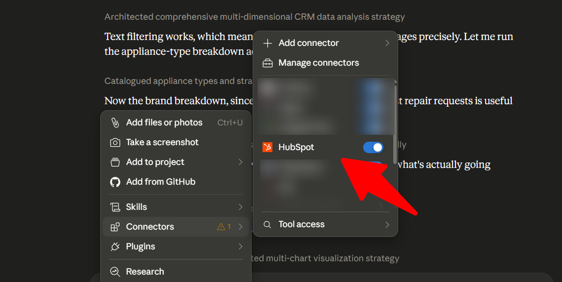 HubSpot + Claude Connector