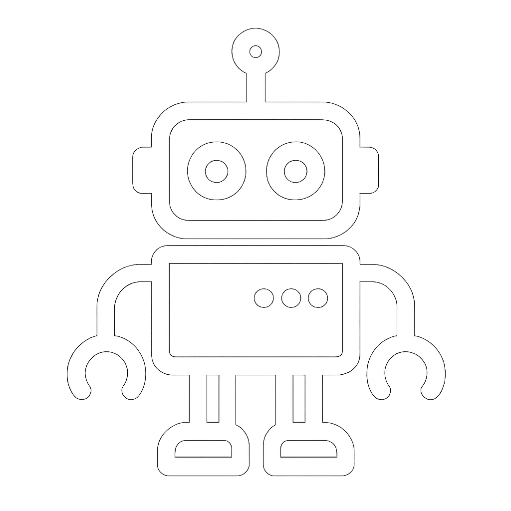 White Icon robot without background-1